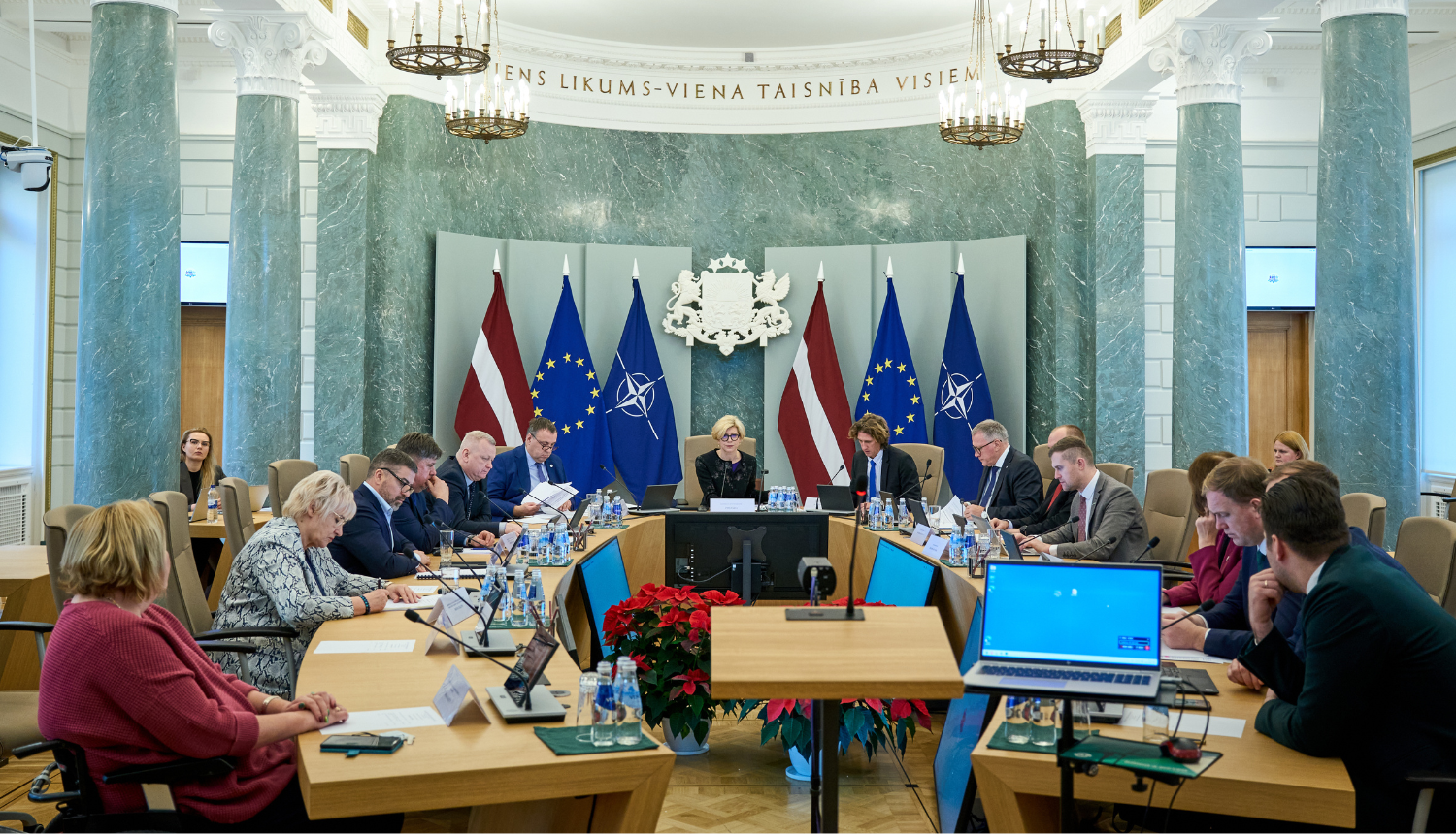 Ministru kabinetā notiek Latvijas Nacionālā sporta padomes sēde