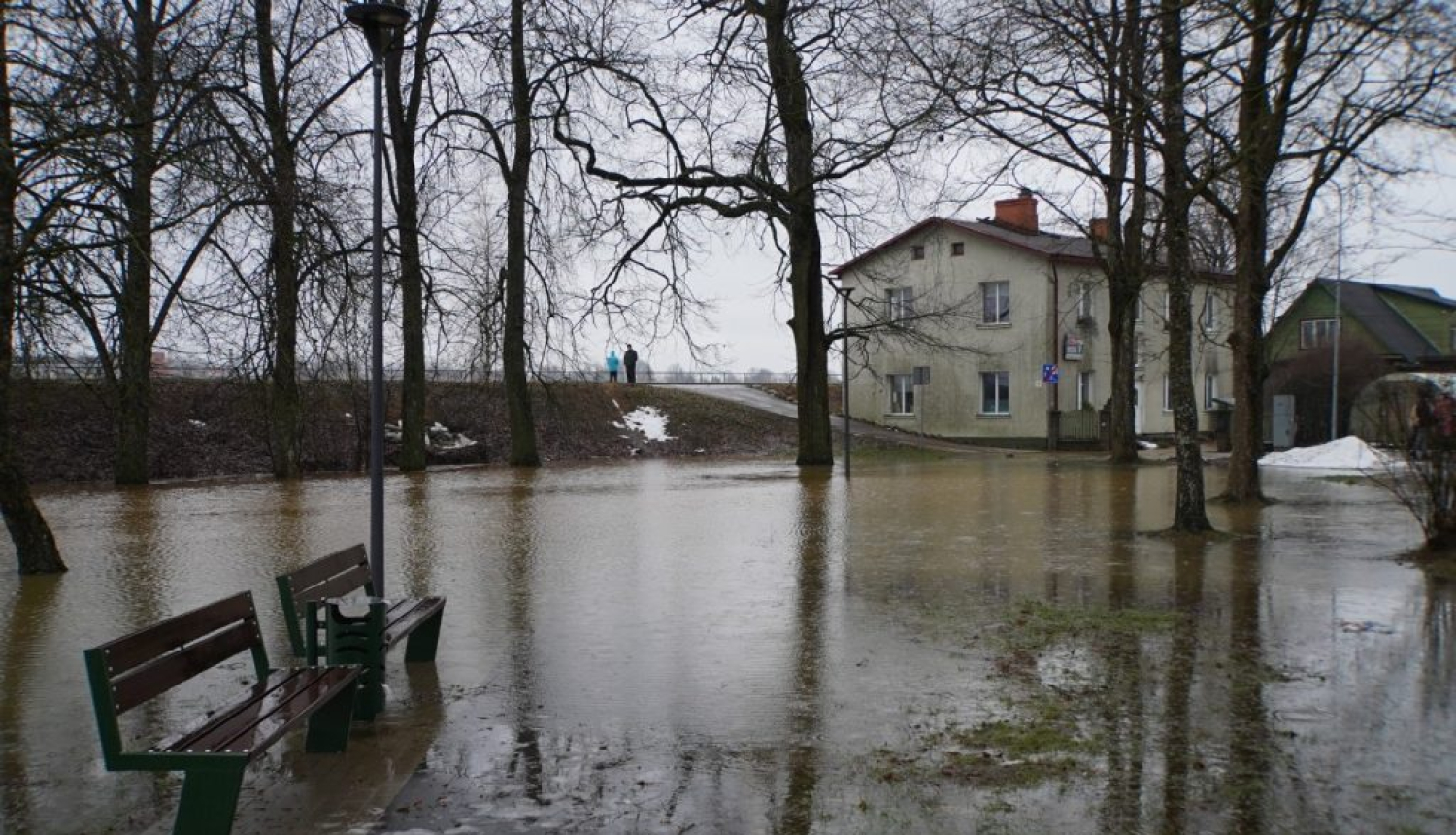 Plūdi Jēkabpilī 2023.gada janvārī