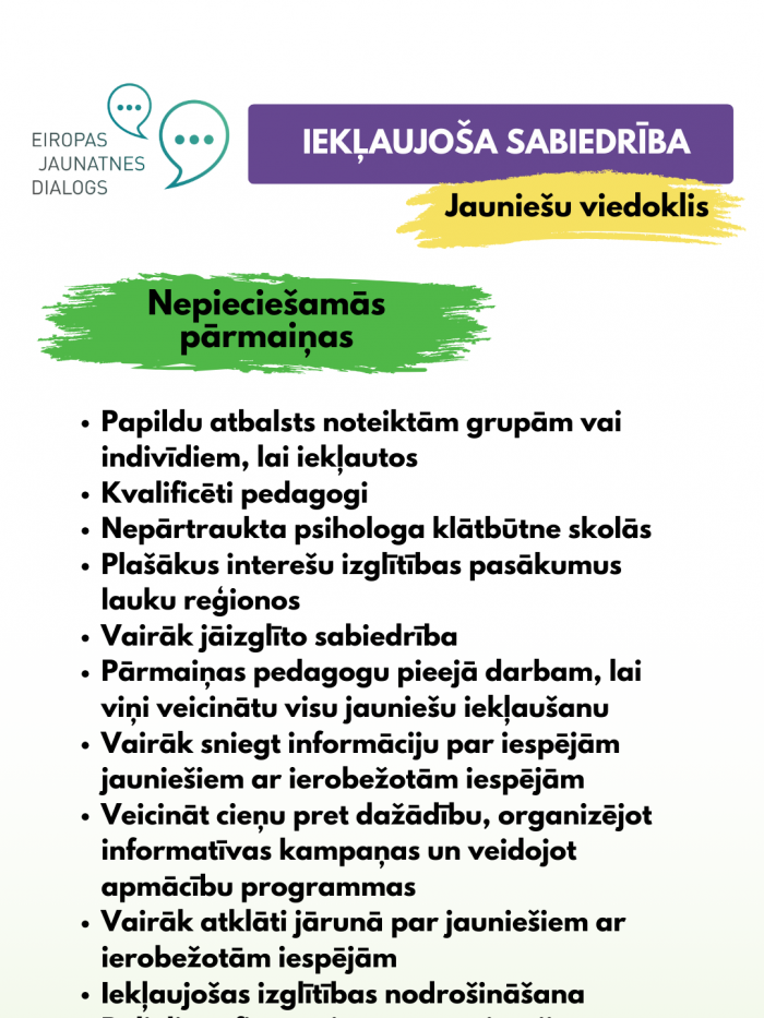 Jauniešu viedoklis