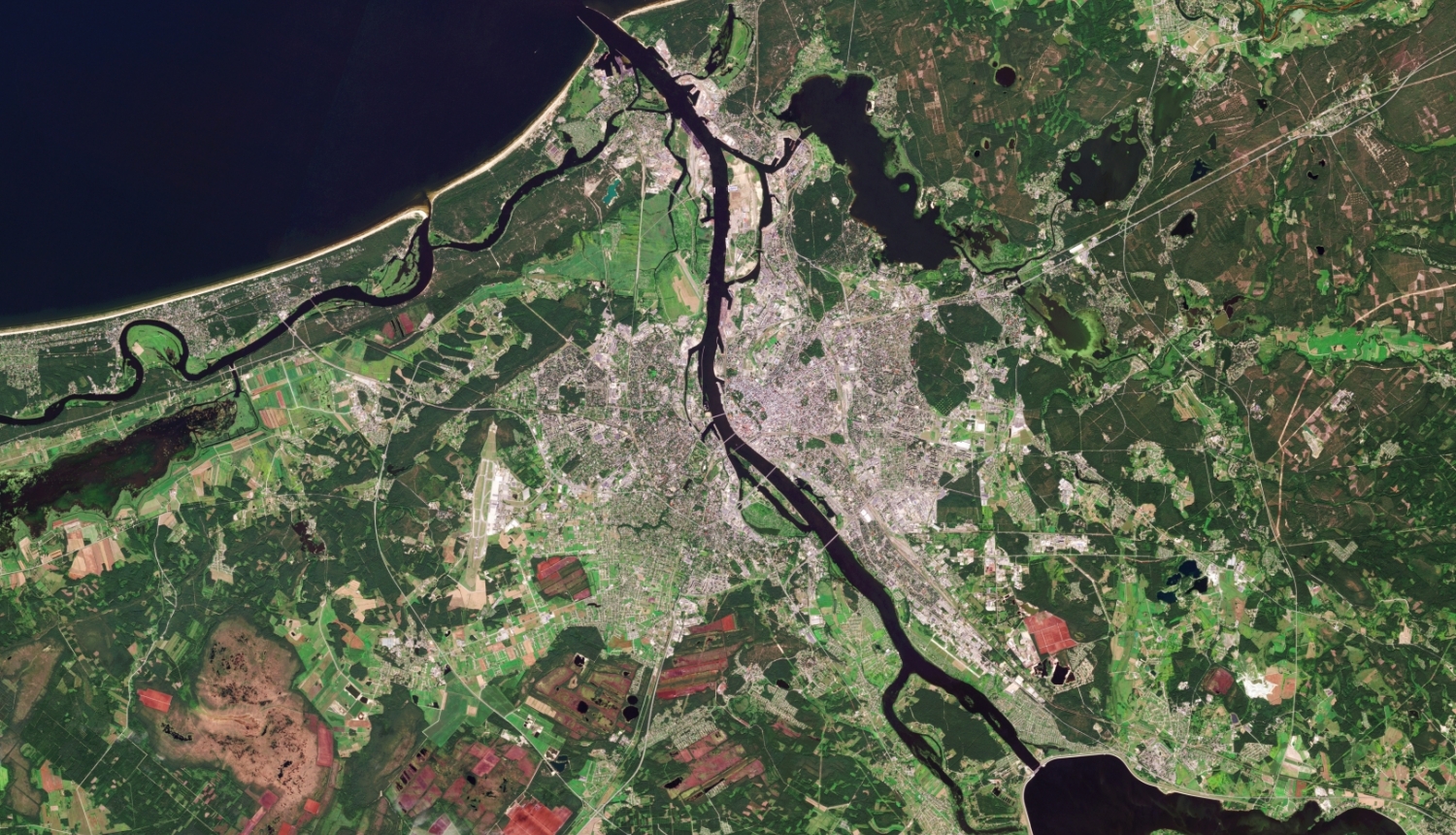 View of Riga from space