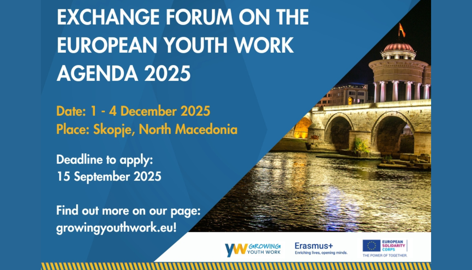 Teksts "Exchange forum on the European youth work Agenda 2025"