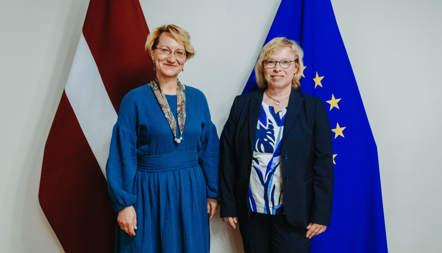 IZM ministre Dace Melbārde ar Vācijas vēstnieci Latvijā V.E. Gudrunu Maslohu