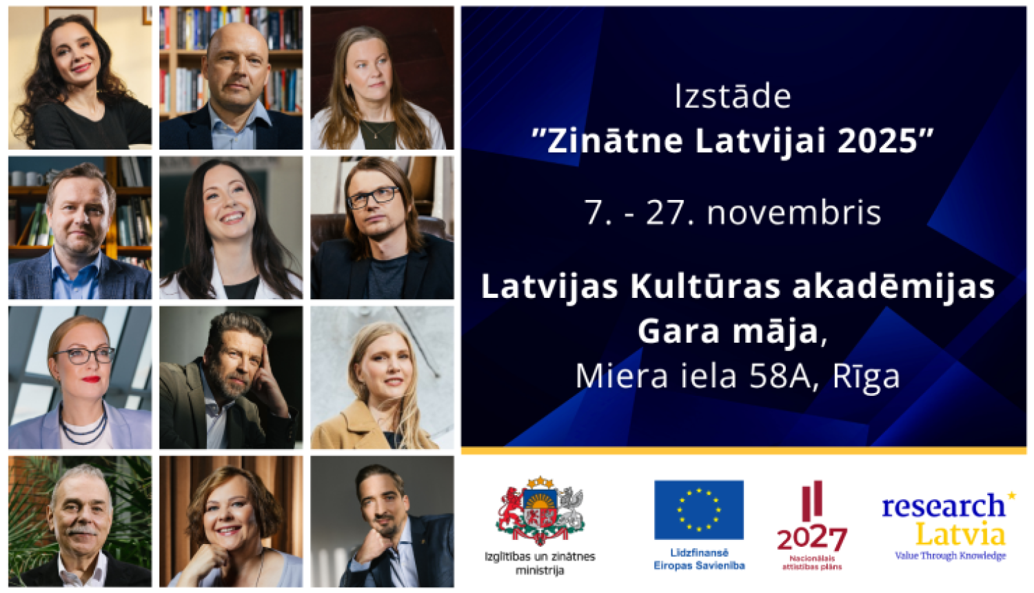 Latvijas Kultūras akadēmijas ceļojošā izstāde "Zinātne Latvijai 2025"