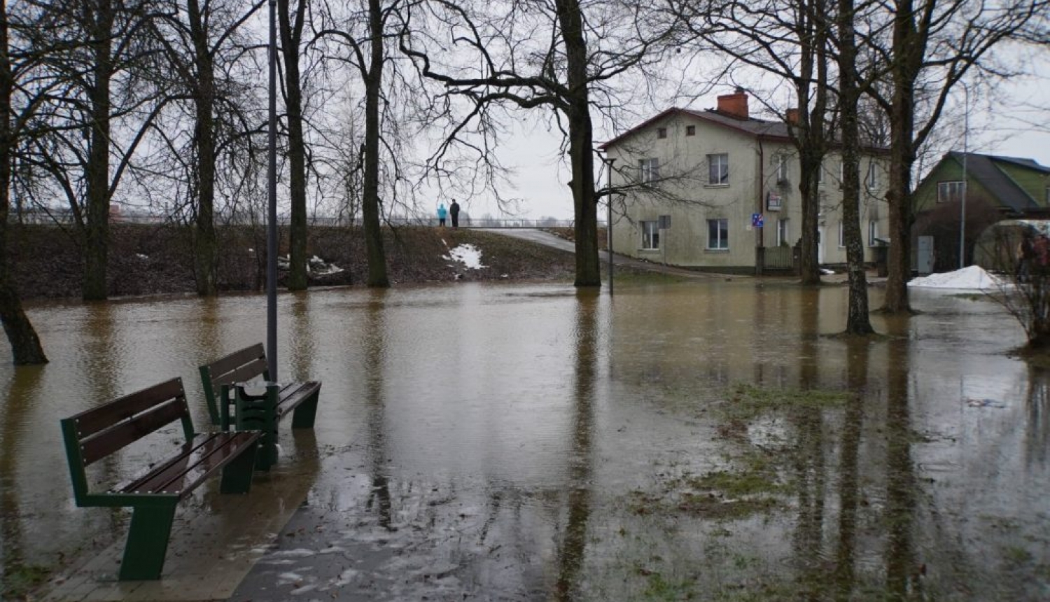Plūdi Jēkabpilī 2023.gada janvārī