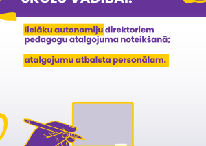 Jaunā kārtība nodrošinās skolu vadībai